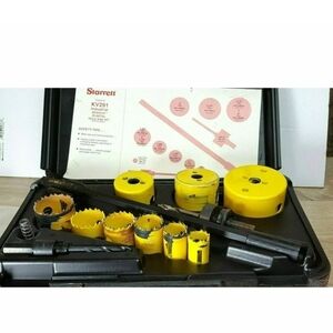 Starrett Industrial Hole Saw Kit Set KV-291 Plumbers Contractors 920brcs1